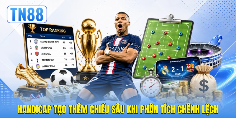 Handicap tạo thêm chiều sâu khi phân tích chênh lệch